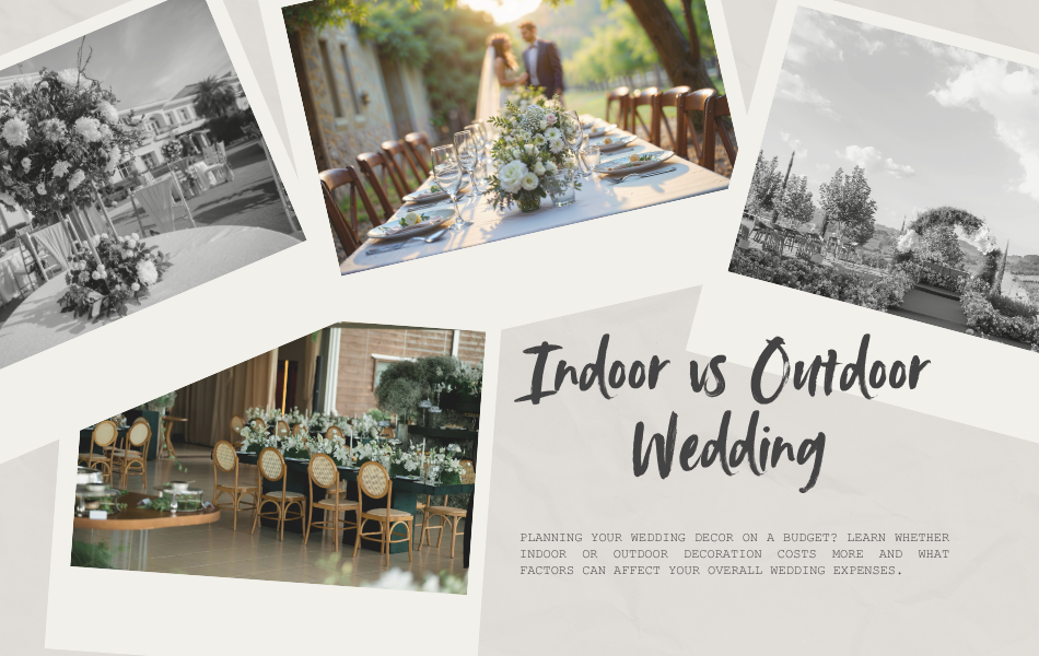 Indoor vs Outdoor Wedding Decoration Which Costs More
